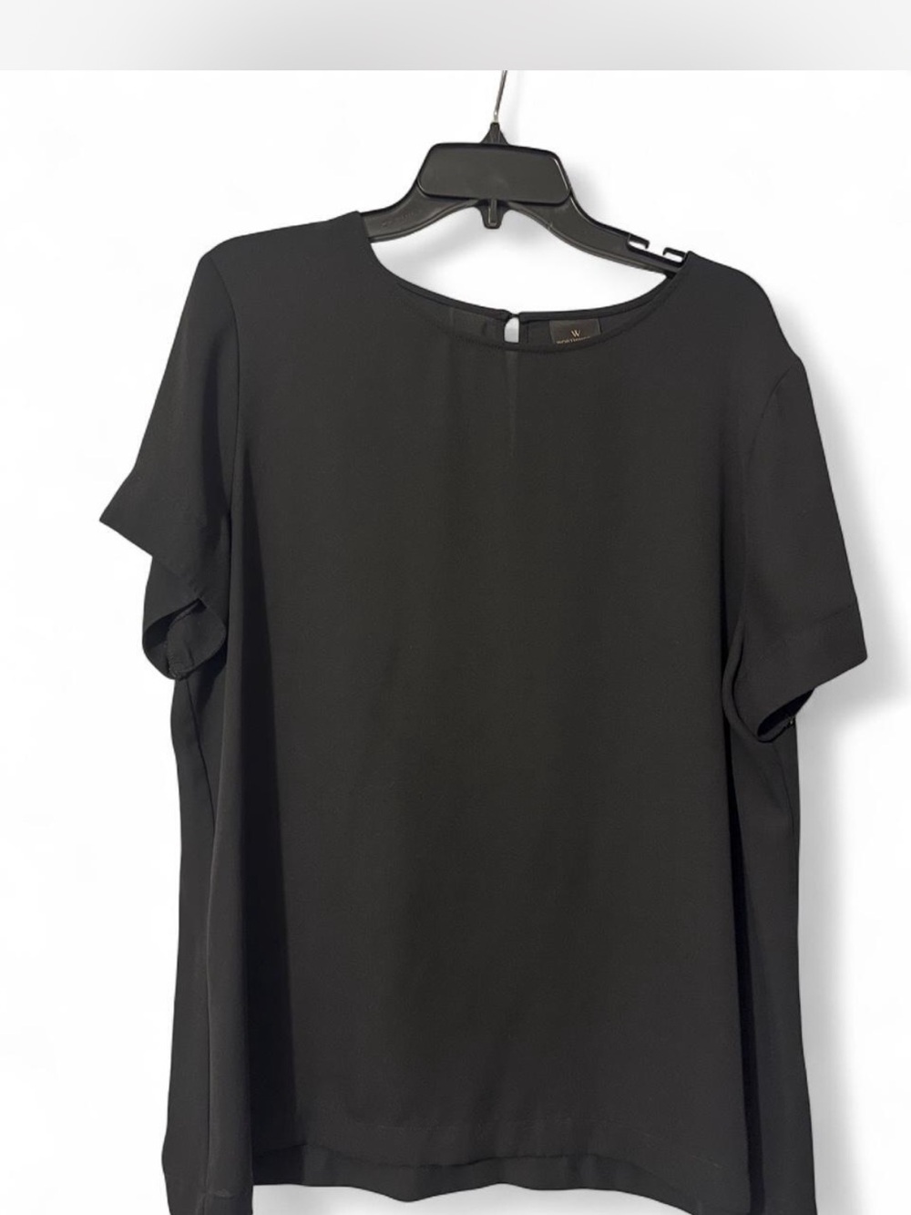Black Women’s Short Sleeve Blouse - Worthington